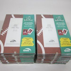 Lot of 16 Picture Photo Frameless Clear Glass 4 x 6 Holder Stand Hang Art Crafts